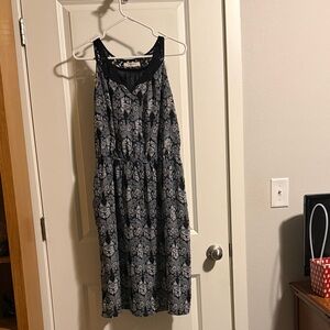 Romy Black and White Floral Dress